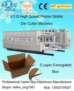 High Speed Corrugated Sheet Flex Die Cut Sticker Printing Machine of Slotting Unit