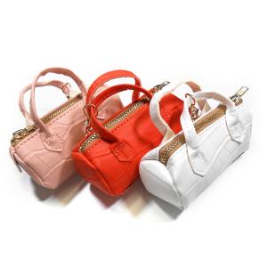China Lightweight Custom Leather Mini Handbag Keychain For Decoration wholesale