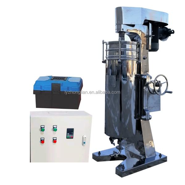 lab scale three-phase separation electric milk cream centrifugal separator gf105 tubular centrifuge