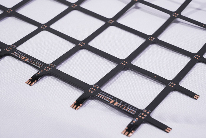 LED Grille sceen FPCB 2835 RGB magic color LED dispaly FPC lattice screnn FPCB Custom Electronic Printed Circuit Board Gold Plated Black Film Double