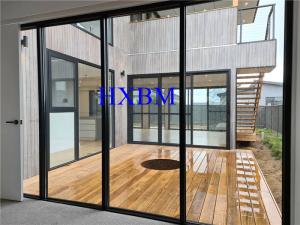 China Double Glazed External Aluminum Sliding Patio Doors With Sliding Screen wholesale