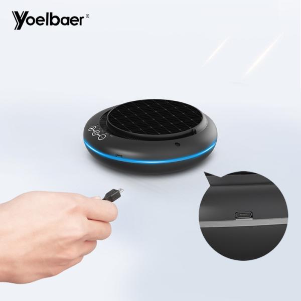 Quality High Efficient Car Air Filtration System Mini Car Ionizer Solar Power for sale