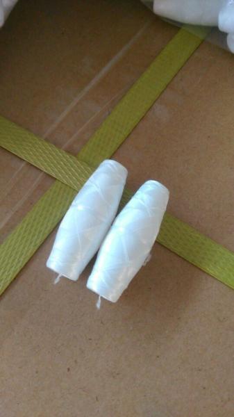 Quality White Color Polyester Cocoon Bobbin Thread 7# 10# Size CE Certification for sale