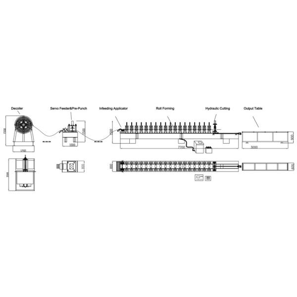 Hydraulic Cutting Door Shutter Roll Forming Machine PLC Control Full-Automatic