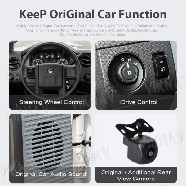 Viknav Car Radio For Ford F250 F350 F450 F650 (2009-2014) 12.1 inch Android 13 Auto Multimedia GPS Navigation Head Unit