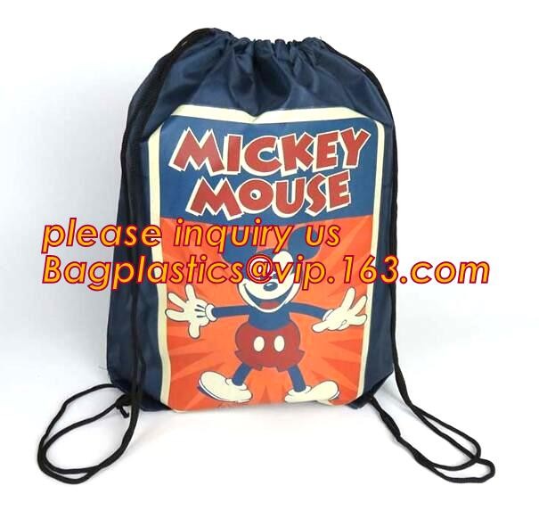 Cheap Digital Printing 100D Polyester Bag 30x45cm Any Logo Custom Drawstring Backpack,Waterpoof Most Popular Hot sale Pr