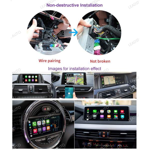 12V 5.8G BMW Carplay Android Auto Display Wireless Built In Bluetooth