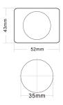 12v Electrical Illuminated Push Button With Ultra - Thin Design / Elevator Up