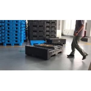 China industry plastic pallet box large collapsible plastic container foldable container wholesale
