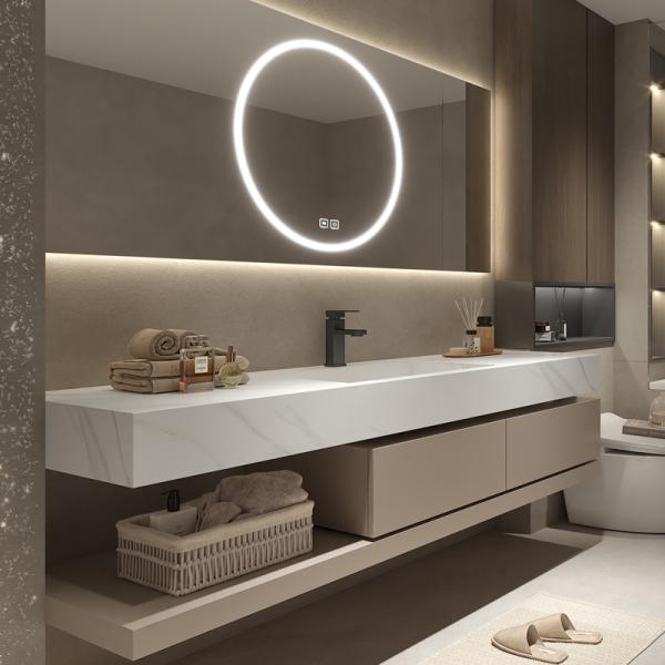 Customized Wall Mounted Lavatory Cabinet Bathroom Vanity with E1 Environment Standard