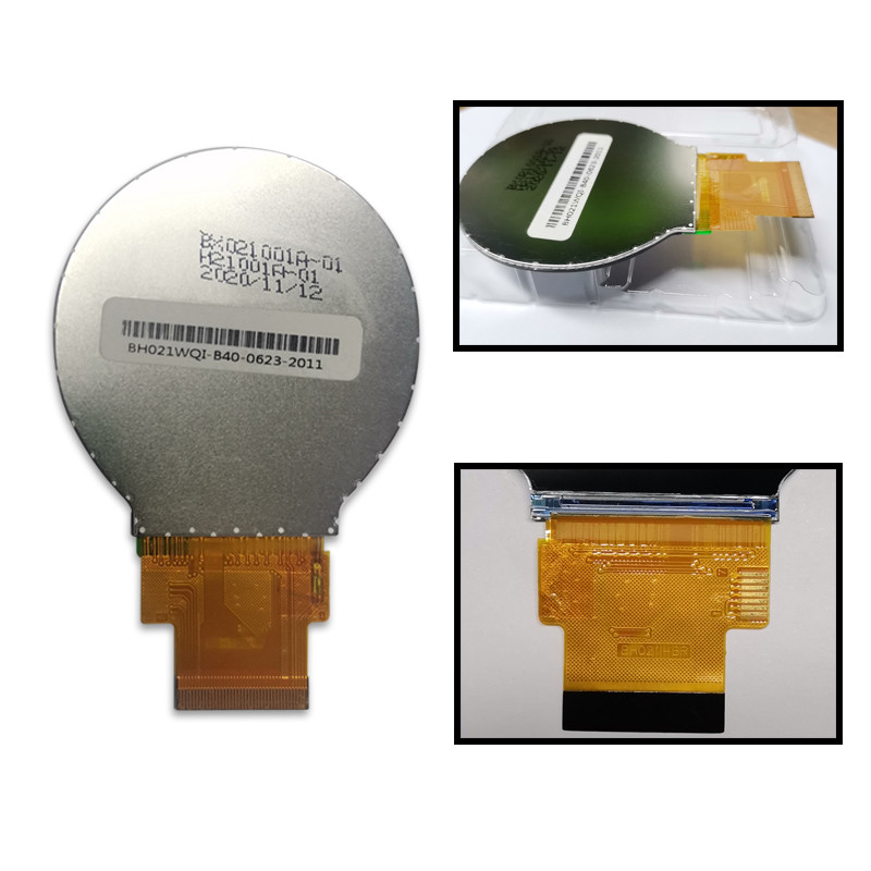 300nits SPI Circular Tft Lcd Display 40P Open Frame Lcd Module