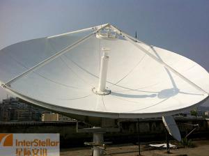 2.4m C Band Rx TX Satellite Antenna, Uplink Station Rx Tx Satellite Communication Antenna