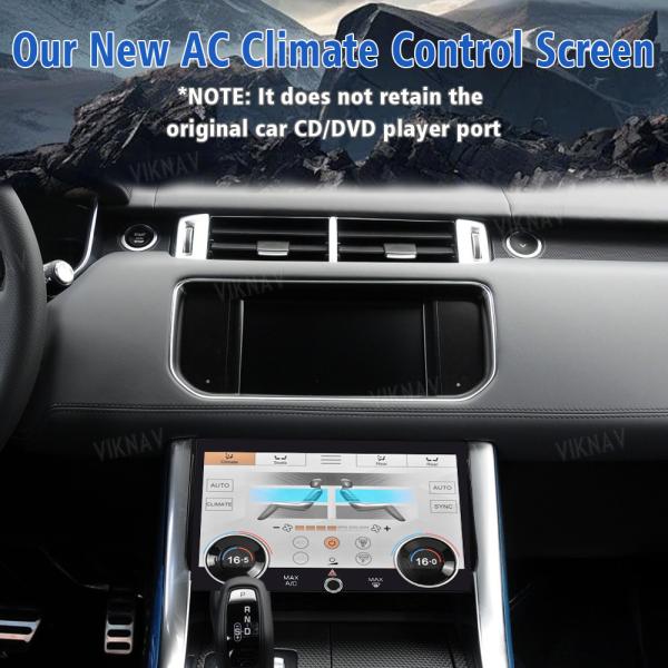 New Upgrade 10.4 Inch AC Panel For Range Rover Sport L494 2013-2017 Air Condition Board Climate Control Car Radio Touch