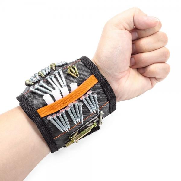Quality Adjustable Strong Magnetic Wristband For Screws Hanging Tools Multicolor for sale