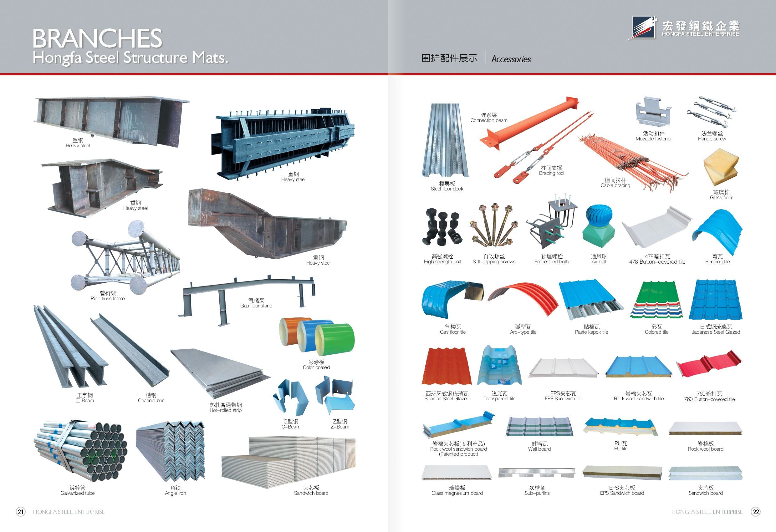 Q345B Steel Structure Buildings With Red Color Paint Area Size 6000 Square Meter