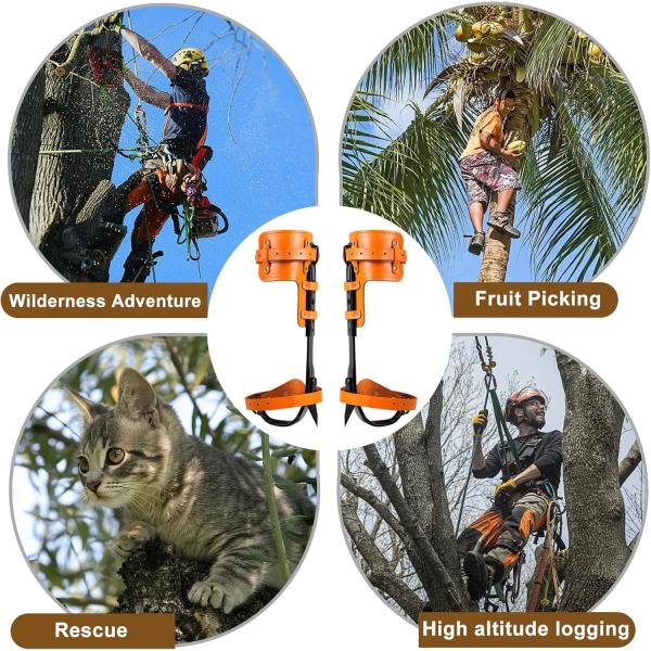 Upgrade Leather Pole Climbing Spikes Ergonomically