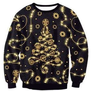 Christmas Custom All Over Print Sublimation Print Sweater Machine Washable