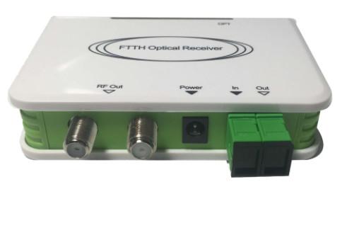 Quality WDM 2RFout digital AGC MMIC CATV Active Optical Receiver / Mini FTTH Optical Node for sale