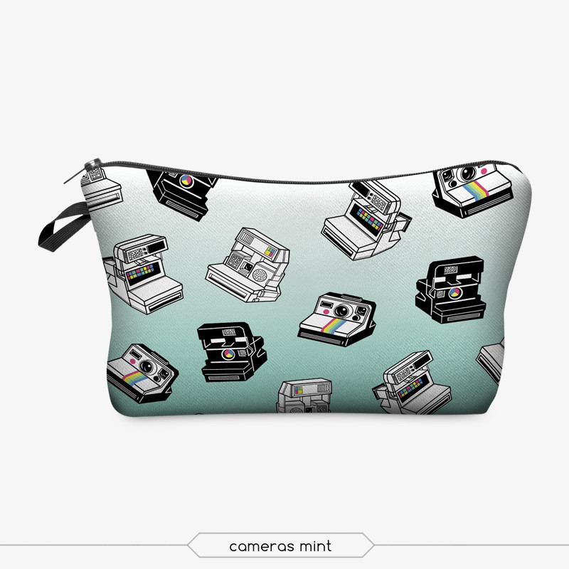 Makeup Bag, 3D Printing women cosmetic bag Multifuncition Pencil Holder