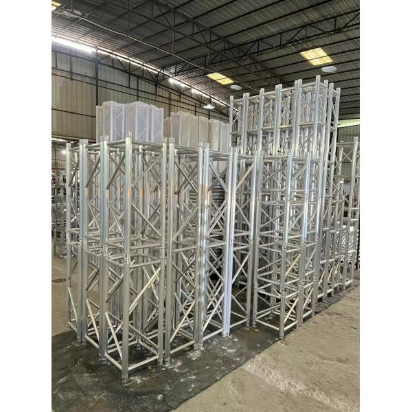 Silver Aluminum Layer Truss Aluminum DJ Lighting Truss For Outdoor Concerts