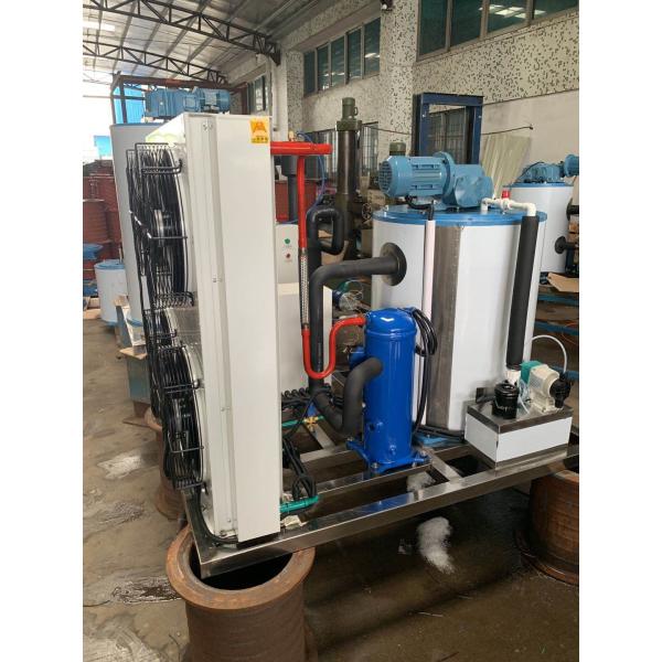 PLC Program Flake Ice Maker Making Machine With 1 Ton / Day For Fish