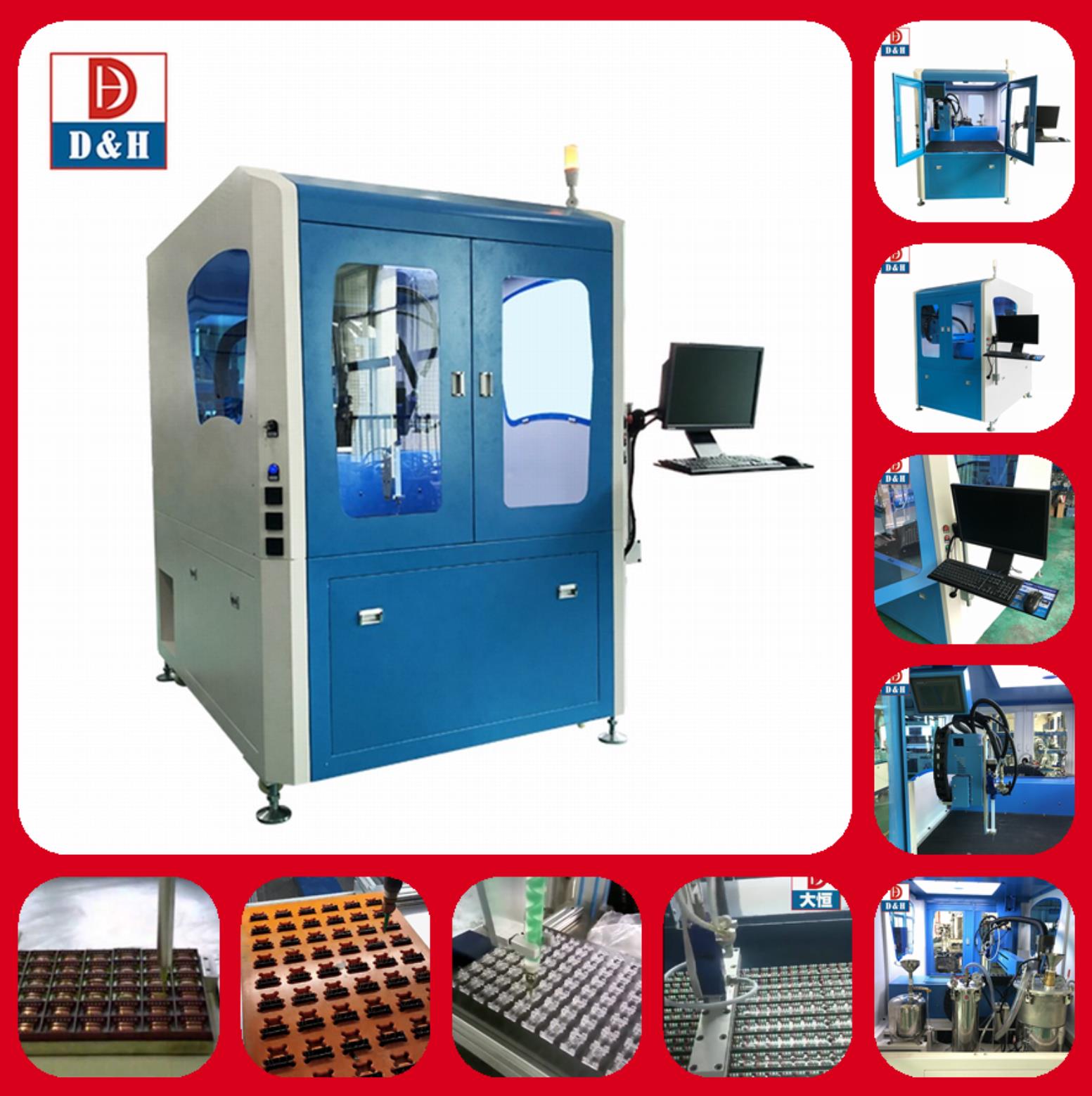 PLC Computer Controlled Liquid Potting System For AB Glue In Manufacturing Plant