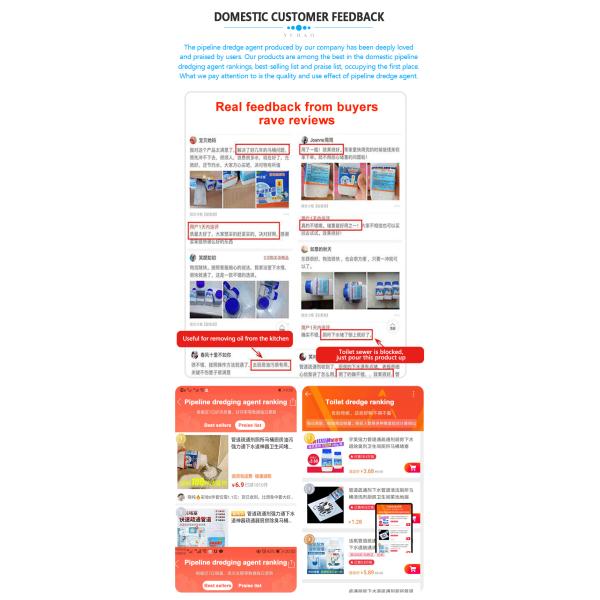 Super Markets Clogged Drains Foaming Sink Unblocker Powder Non Toxic