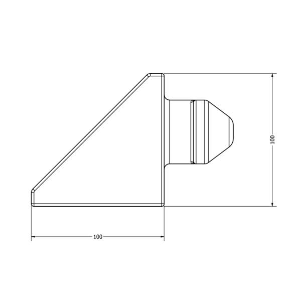 ISO Galvanized Finish Twistlock Perfectly Designed for Shipping Container Bottom Side