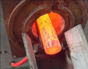 CE, SGS IGBT 40KW Medium Frequency induction heating equipment for forging steel, copper