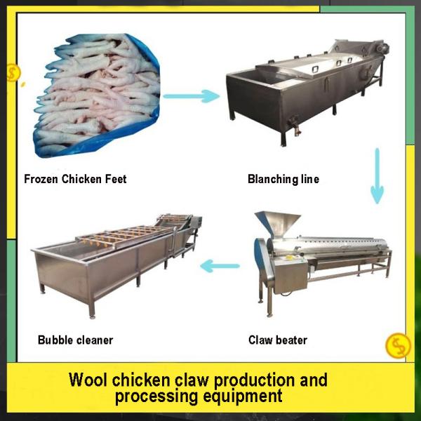 Quality Chicken feet processing Line factory direct sales chicken toenail trimming machines boneless chicken feet for sale