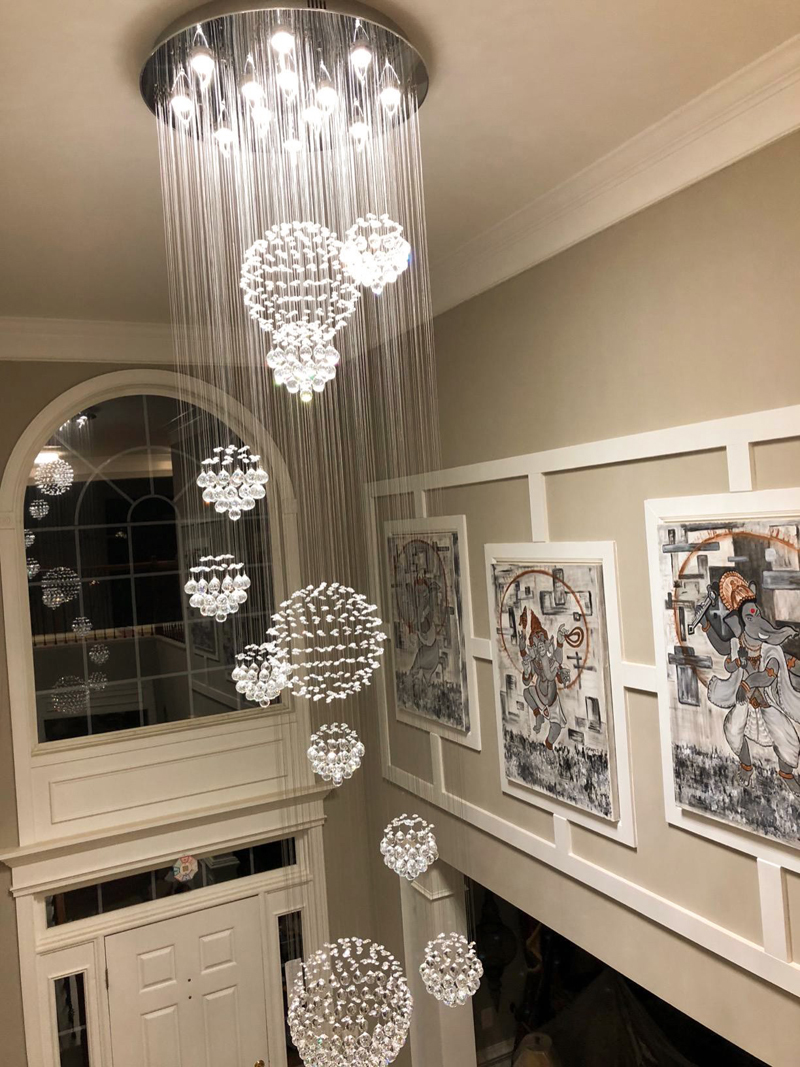 New Modern Item Large Villa Lights Modern Hotel Chandelier(WH-NC-16)