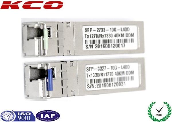 Quality High Performance 40KM 10GB SM Simplex Sfp Transceiver Module With LC Connector for sale