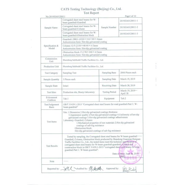 Hot Dip Zinc Coated Galvanized Steel Guardrail Spacer With ISO9001 2008 Certification
