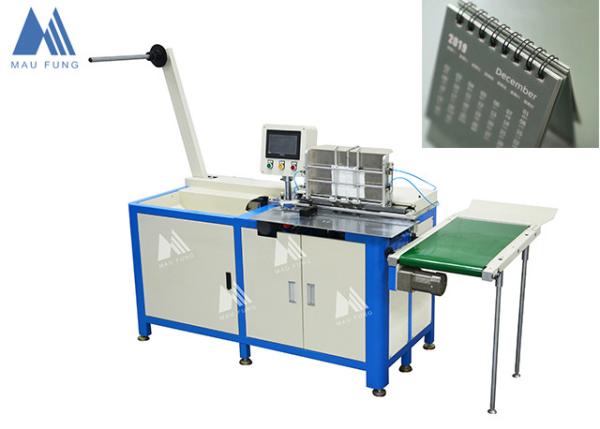 China Semi Auto Twin Loop Wire Binding Machine For Notebook Wire Binding MF
