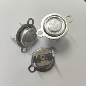 Waterproof KSD301 Bimetal thermal protector Automatic Reset PPS Case loose bracket
