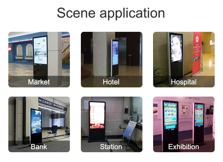 Intelligent LCD Advertising Player , Standalone Digital Signage Display