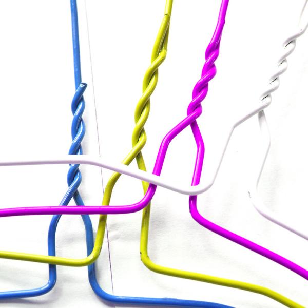 Laundry Shop Wire Suit Hanger with Powder Coating and 18inch 45cm Length