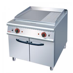 Commercial Catering Equipment For Restaurant Kitchen Gas Griddle With Cabinet