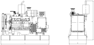 LPG Biogas Generator Set Engine 150kW AC Synchronous Alternator