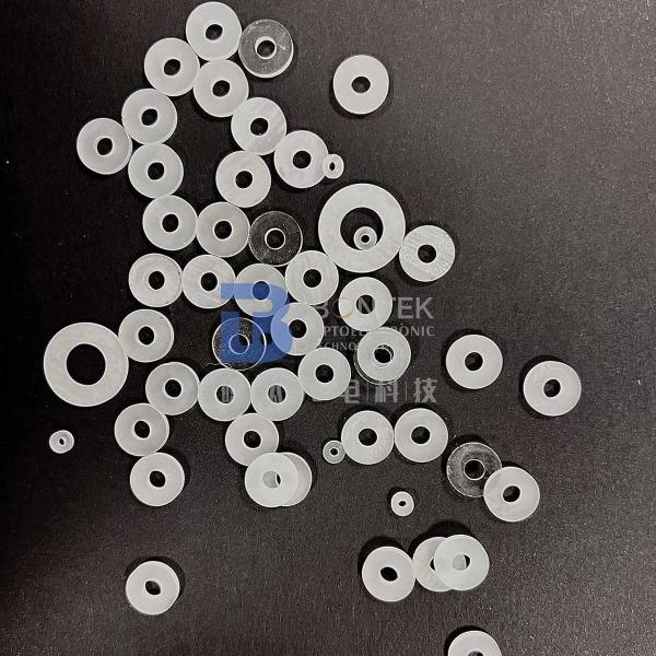 Quality X-cut Y-cut Crystal Quartz Ring IEEE standard Double Side Lapped for Pressure Sensor for sale