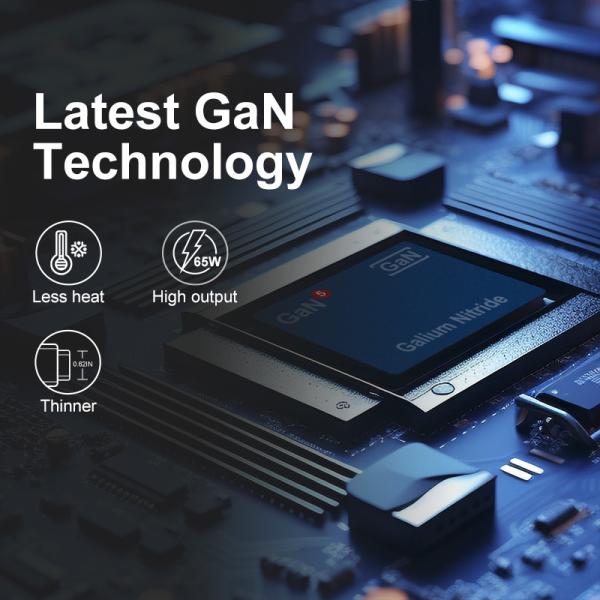 20V 3.25A PD 65W GaN Charger USB C QC3.0 Fast Charger For Laptop Phone