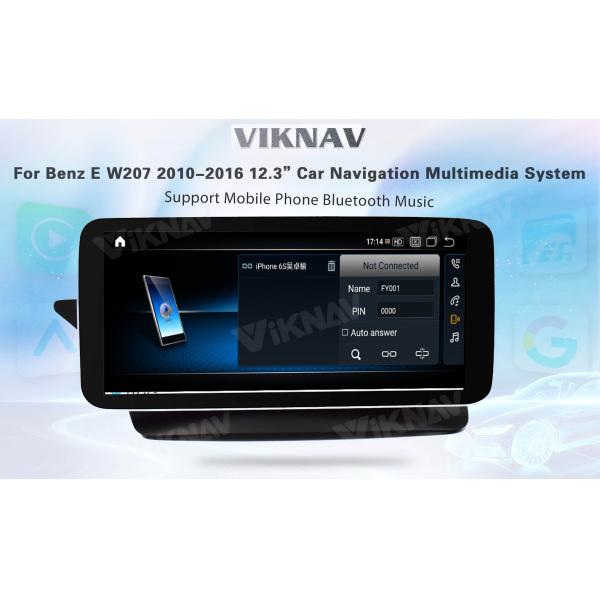 Viknav 12.3 Inch Android Car With Screen Multimedia Player For Mercedes Benz E Class W207 2010-2016 GPS 2Din NTG5.0