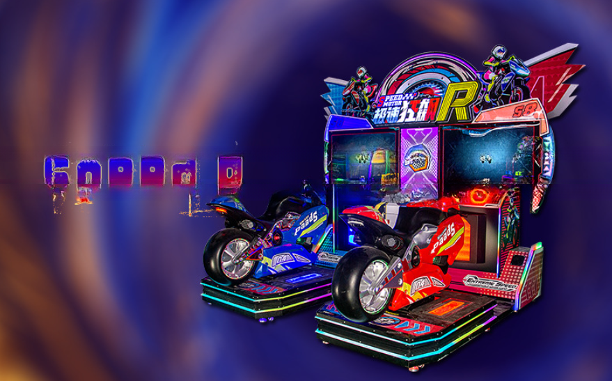 Speed R Double Players Motorcycle Arcade Game Machine Coin Operation