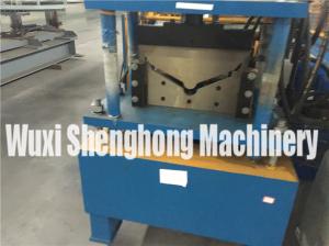 China 4m Length Roof Flashing Gutter Making Machine With Gearing Rigging wholesale