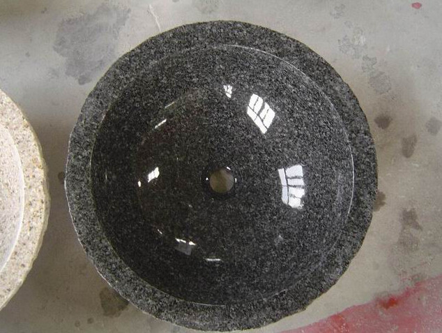 Honed Finish Padang Dunkel Dark Grey Granite , G654 Granite For Staircase