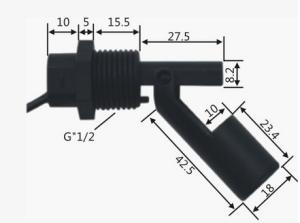 China Horizontal install float level sensor wholesale
