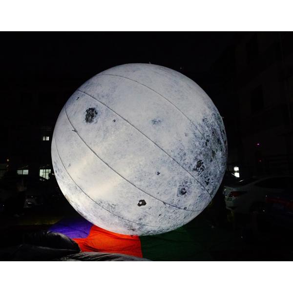 Decoration Used Giant Advertising Inflatable Moon Model With Led Light Large Inflatable Moon Balloon