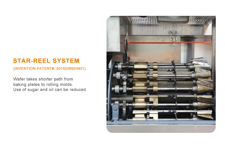 380V 13kg / Hour Rolled Sugar Cone Machine Ice Cream Cone Maker Machine