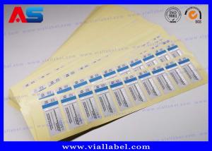 China Water - Proof 2 Dram Vial Labels Peptide Bottle Sticker For Bodybuilding Peptide Hcg wholesale