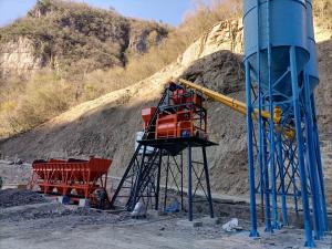 50m3/H Stationary Ready Mix Concrete Batch Mixing Plant Small Wet Mix Concrete Plant